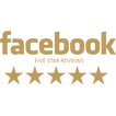 Facebook 5 stars badge