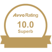 Avvo 10.0 Rating badge